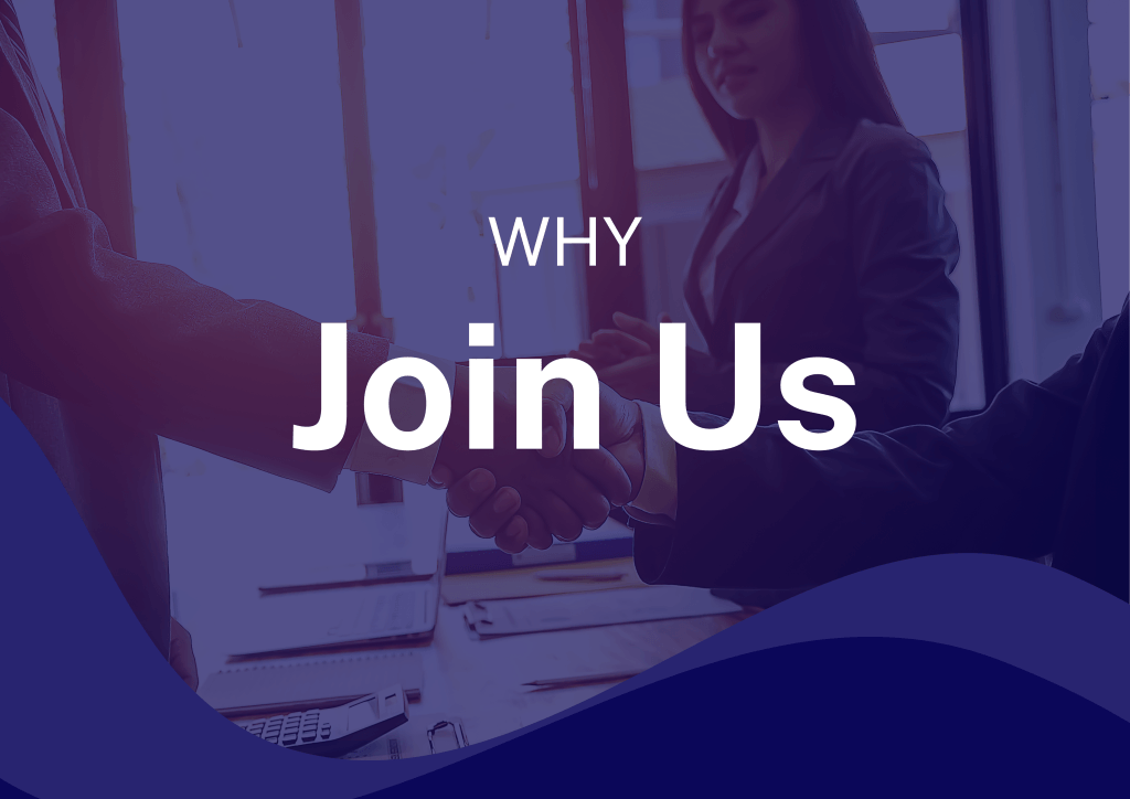 Blue Professional Join Us Poster